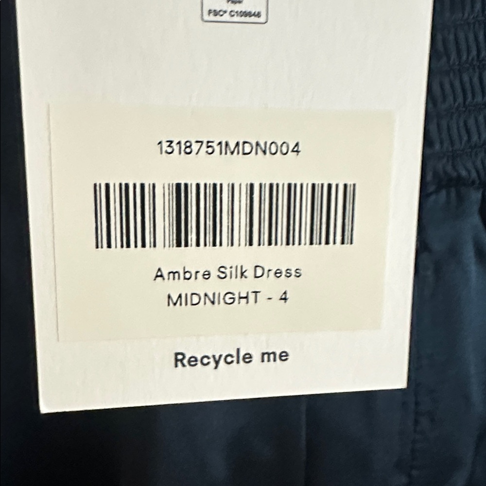 Reformation Deep Navy Satin Square-Neck Maxi Dress - Picture 5 of 7